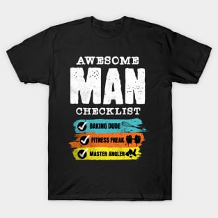 Awesome man checklist T-Shirt